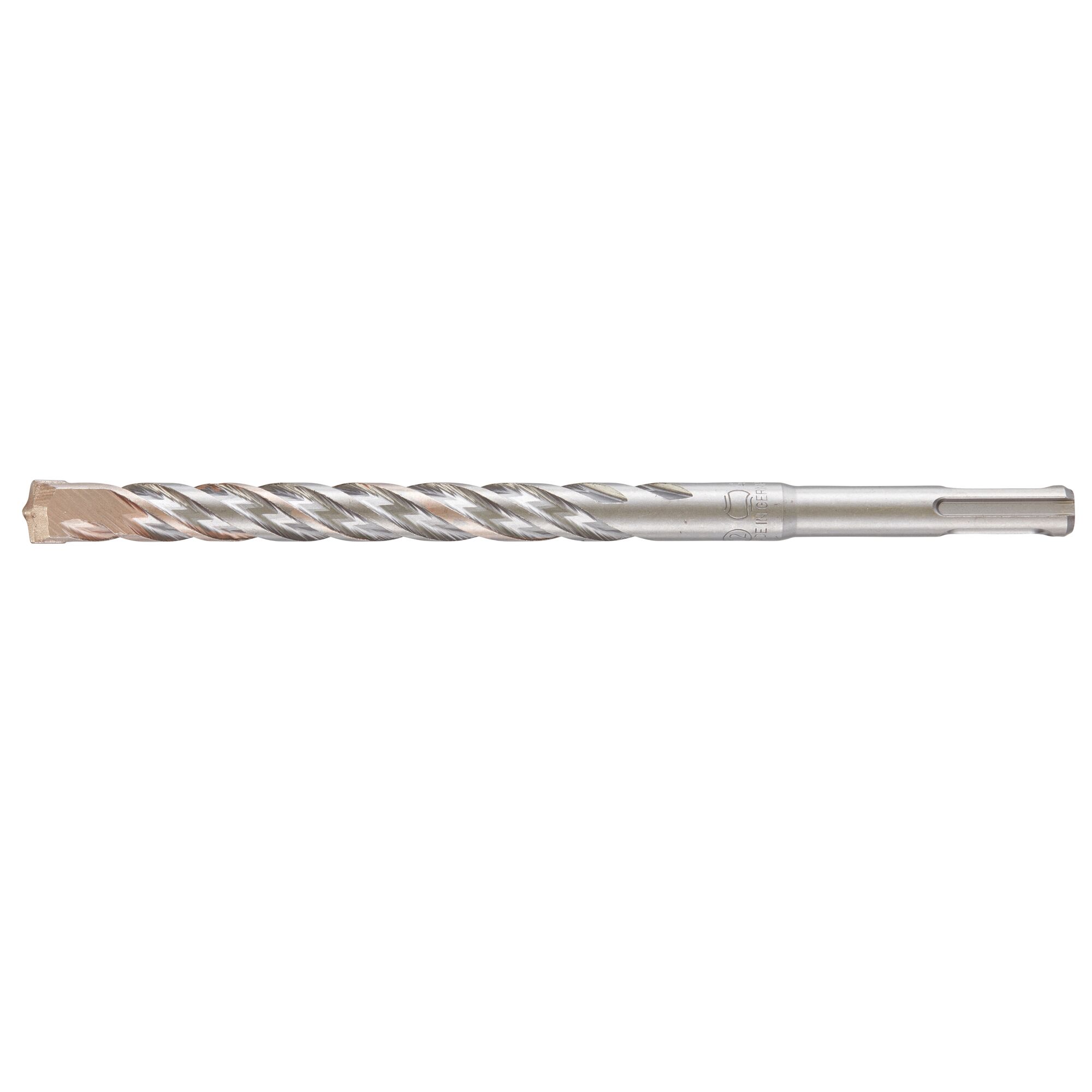 A single DEWALT SDS-plus rotary hammer drill bit with a carbide tip, shown against a white background.