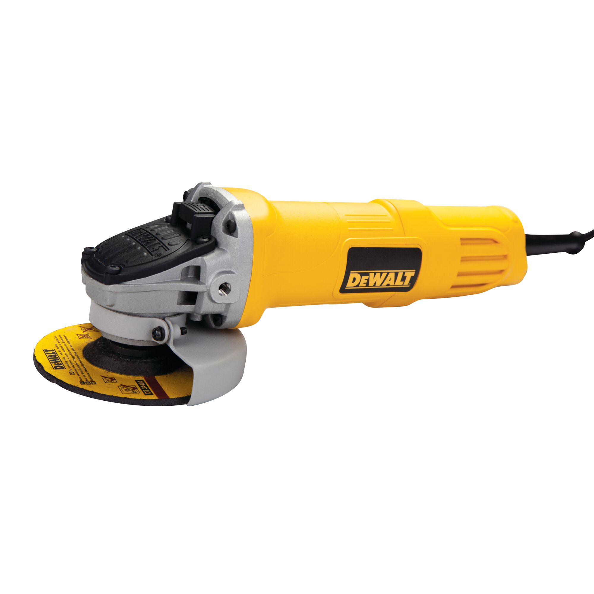 Side view of a grinder with disc